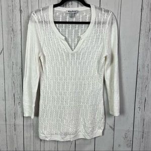Tommy Bahama 100% linen white sweater